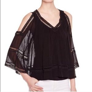 New Rebecca minkoff open cold shoulder top